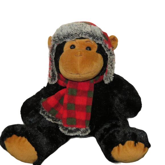 Dan Dee Plush Monkey Winter Outfit Scarf and Hot 16in Stuffed Animal - Picture 16 of 16